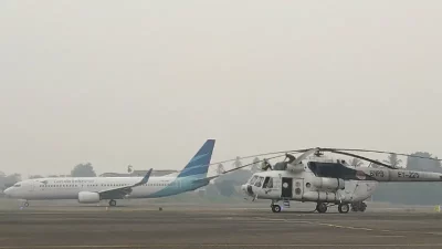 Walau Kabut Asap Semakin Meningkat, Penerbangan di Bandara Jambi Aman Tidak Ada Gangguan