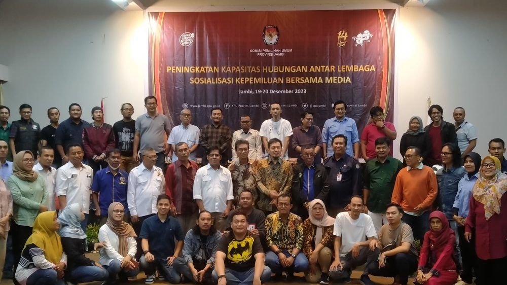 KPU Provinsi Jambi Gelar Sosialisasi Kepemiluan Bersama Media, Sinergitas Sukseskan Pemilu 2024